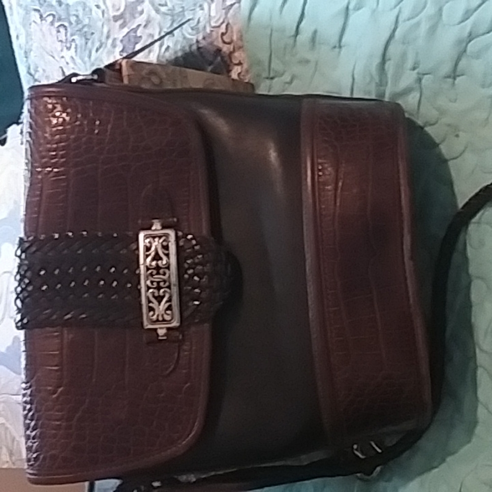 Brighton Blk and Choc Rhonda shoulder bag.